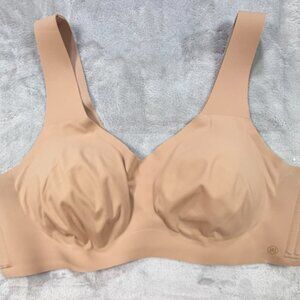 Honeylove LiftWear V-Neck Bra 2X Nude Beige Wireless Seamless Support